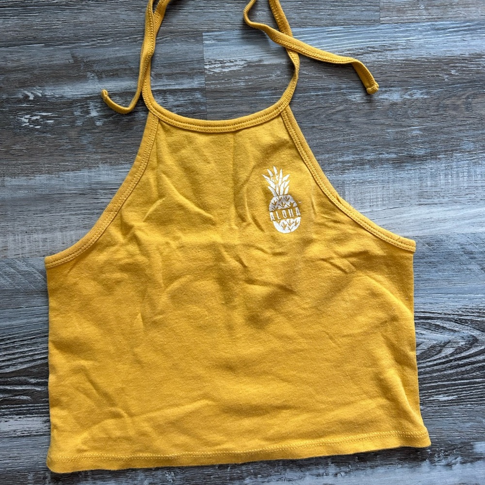 Billabong pineapple halter top